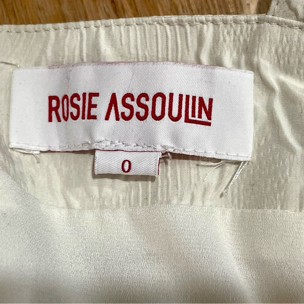 Rosie Assoulin Pocktail Dress, Cream&Black floral embossed Crepe, Midi, NWOT, 0 - Picture 15 of 16